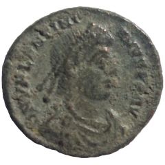 Nummus - Valentinianus I GLORIA ROMANORVM, S/● in left field, R/Ả in right field, Siscia