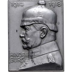 Plaquette - Paul von Hindenburg