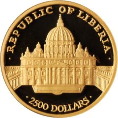 2500 Dollars Pope John Paul II