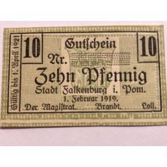 10 Pfennig Falkenburg in Pommern