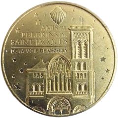 Jeton touristique - Monnaie de Paris - Vézelay Basilique de la Madeleine