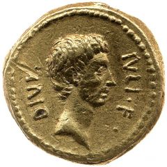 Aureus - Octavian DIVI IVLI·F / TI·SEMPRON·GRACCVS IIII·VIR·Q·D