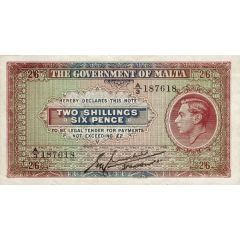 2 Shillings 6 Pence