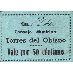 50 Céntimos Torres del Obispo
