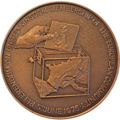 Medal - First UK Referendum 5th June 1975