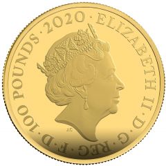 100 Pounds - Elizabeth II James Bond - II, Gold Proof