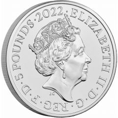 5 Pounds - Elizabeth II 5th portrait, The Queen`s Reign, Charity and Patronage