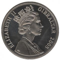 1 Crown - Elizabeth II Naval battle - Breaking the line
