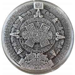 Aztec Sun Stone Silver Stacker
