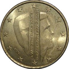 50 Euro Cents - Willem-Alexander 2nd map