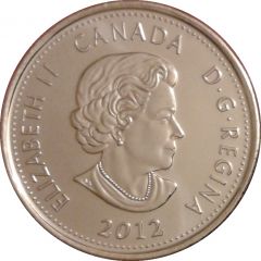 25 Cents - Elizabeth II Tecumseh, colored