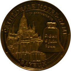 Tourist token - Monnaie de Paris - Bayeux - Cathédrale Notre-Dame de Bayeux 70e anniversaire D-Day