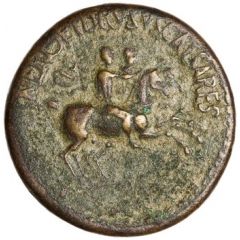 Dupondius - Nero and Drusus Caesar C CAESAR AVG GERMANICVS PON M TR POT