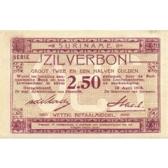 2 1/2 Gulden Silver voucher
