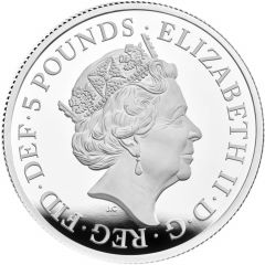 5 Pounds - Elizabeth II Seymour Panther, Silver Proof