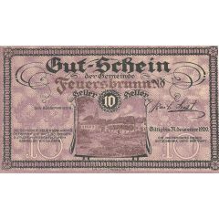 10 Heller Feuersbrunn