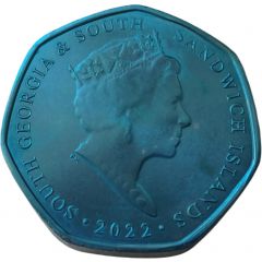 50 Pence - Elizabeth II The Antarctic Blue Whale