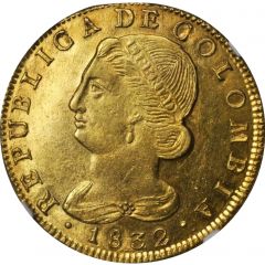 8 Escudos Republic of Colombia