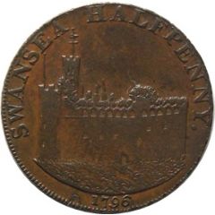 1/2 Penny Glamorganshire – Swansea / J. Voss