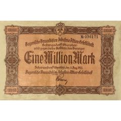 1 000 000 Mark Bayerische Braunkohlen-Industrie