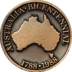 Medal - Australia Bicentenial - Robert Schuller Ministries Event Medal