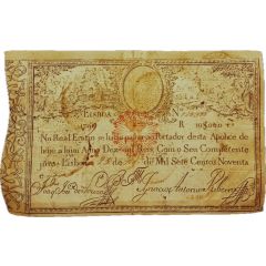 10 000 Reis - Miguel I Overprint on P#5 - John Prince Regent