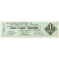 25 Céntimos Vilafranca del Penedès