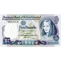 5 Pounds Provincial Bank of Ireland