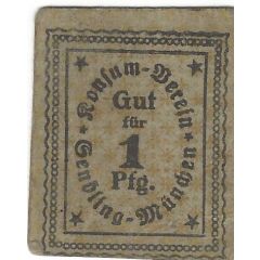 1 Pfennig Konsum-Verein Sendling