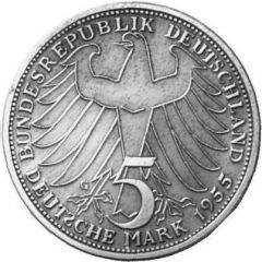 5 Deutsche Mark Markgraf von Baden - Pattern