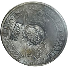 Jefimok Rouble - Alexey Mikhailovich Countermarked over `Saxe-Weimar Taler 1622`