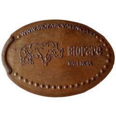Pièce écrasée - Bioparc Valence - Rhinocéros