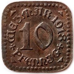 10 Pfennig - Weimar