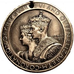 Medal - George VI and Elizabeth Coronation at Westminster Abbey
