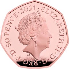 50 Pence - Elizabeth II Tigger, Gold Proof