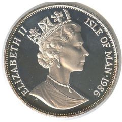 1 Crown - Elizabeth II World Cup - silver plated proof