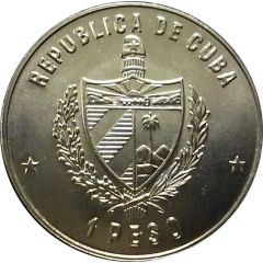 1 Peso J. Marti and F. Castro