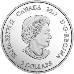 3 Dollars - Elizabeth II Zodiac Series 2017, Aquarius