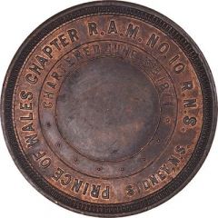 Masonic Penny - Prince of Wales Chapter R.A.M. No. 10 Toronto, Ontario