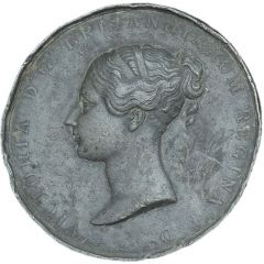 Medal - Victoria Coronation, G.R. Collis, white metal