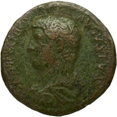 Sestertius - Hadrian COS III P P INDVLGENTIA AVG S C, Indulgentia