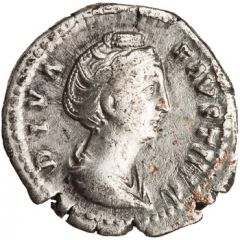 Denarius - Faustina the Elder AETERNITAS, Fortuna