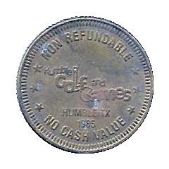 Token - Humble Golf and Games Humble, Texas