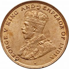 1 Cent - George V large type