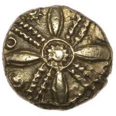 Gold ¼ Stater - Belgae Petal Saltire