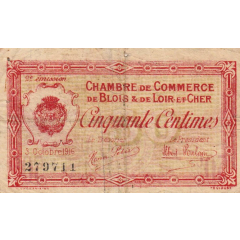50 Centimes - Chambre de Commerce de Blois et du Loir-et-Cher