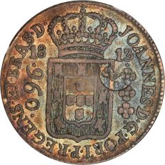 1200 Réis - Luis I Countermarked over 960 Réis - Brazil Colony
