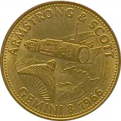 Shell Token - Man in Flight #18 - Armstrong and Scott, Gemini 8, 1966
