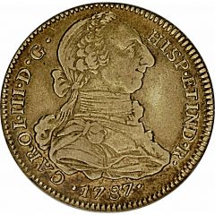 4 Escudos - Carlos III portrait
