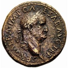 Sestertius - Galba S P Q R O B CIV SER